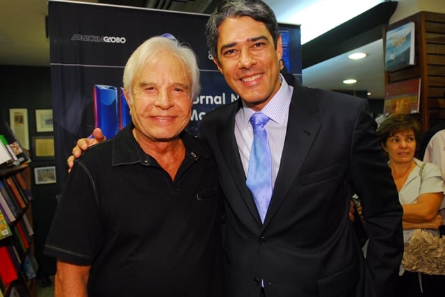 Cid Moreira e William Bonner (Foto: Globo/Zé Paulo Cardeal)