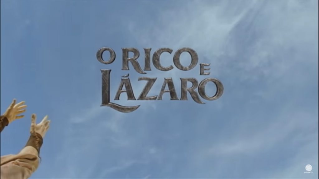Logo da novela O Rico e Lázaro (Foto: Reprodução/Record)