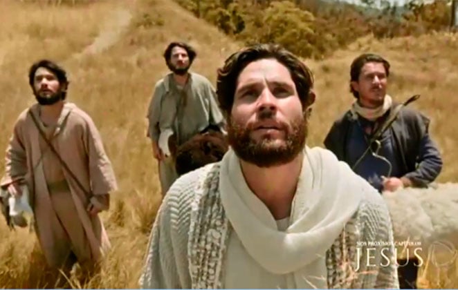 Cena da novela Jesus, exibida pela Record. (Foto: Reprodução)