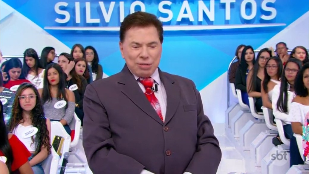 O apresentador Silvio Santos no SBT (Foto: ReproduÃ§Ã£o)