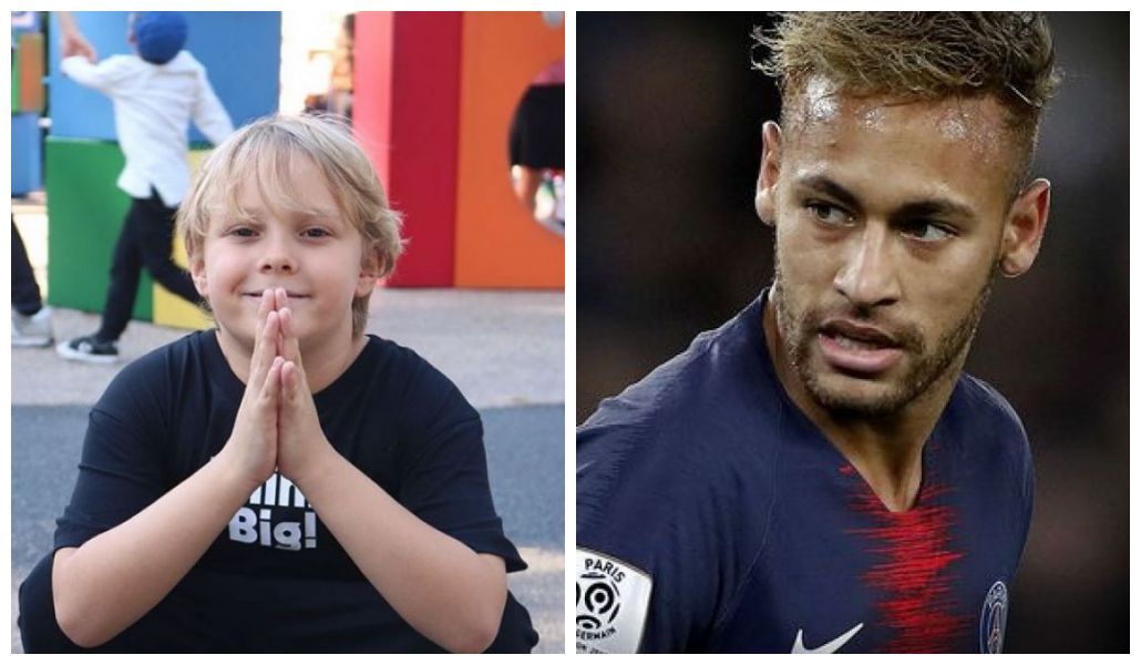 Filho de Neymar é flagrado cantando 