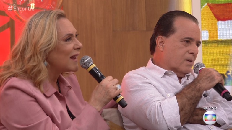 Elizabeht Savalla e Tony Ramos no Encontro com Fátima Bernardes na Globo