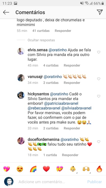 Rachel Sheherazade e Ratinho divergiram por causa de Bolsonaro (Reprodução: Instagram)