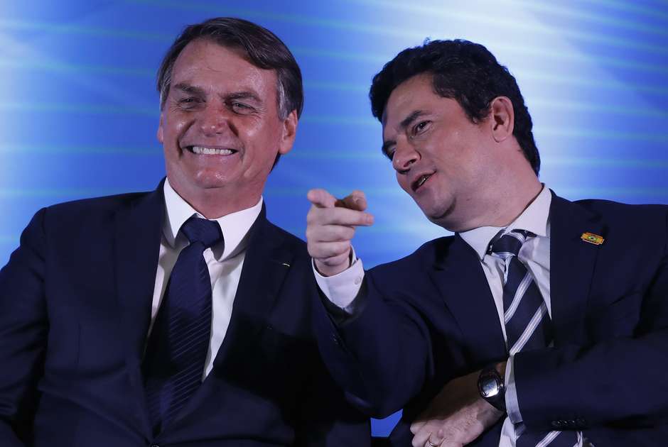 Moro e Jair Bolsonaro (Foto: Reprodução)