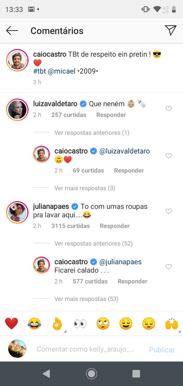 Juliana Paes ousou e deixou Caio Castro constrangido (Foto: Reprodução/Instagram)
