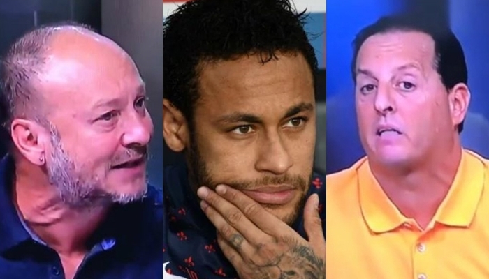 Neymar causou briga entre Benjamin Back e Flávio Gomes no Fox Sports (Foto: Reprodução/Montagem TV Foco)