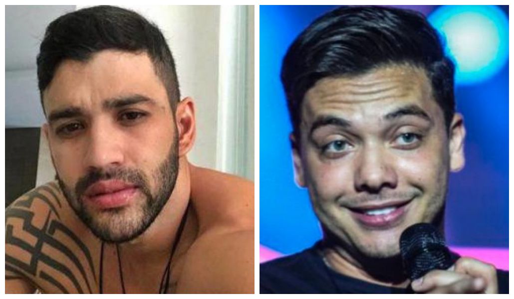 O cantor sertanejo Gusttavo Lima e Wesley Safadão tem diferença de cachê enorme (Foto: Montagem)