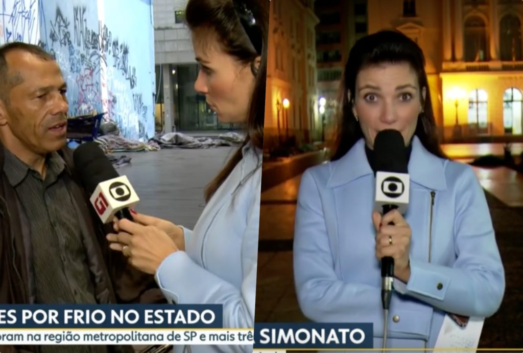 Globo tem repórter acusada de tratar morador de rua com nojo e Rodrigo  Bocardi se vinga ao vivo com atitude - TV Foco