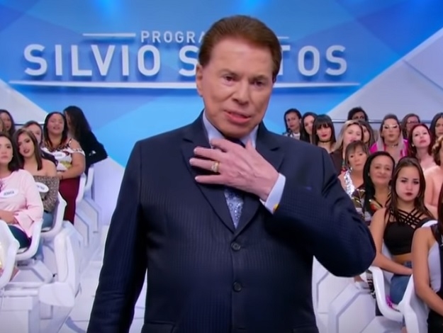 O apresentador Silvio Santos ficou sem voz (Foto: Reprodução)