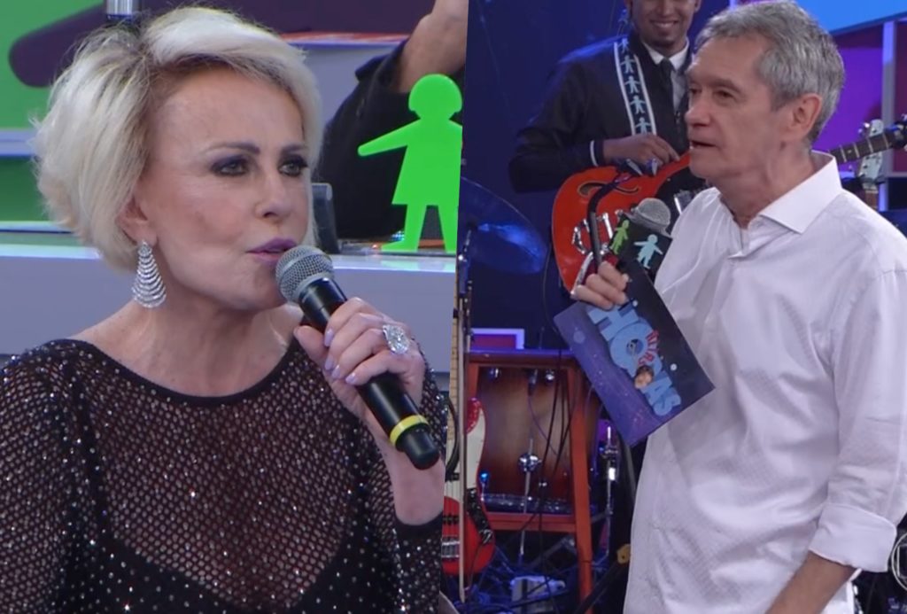 Ana Maria Braga teve segredo exposto ao vivo no Altas Horas comandado por Serginho Grosimann da Globo (Foto montagem: TV Foco)