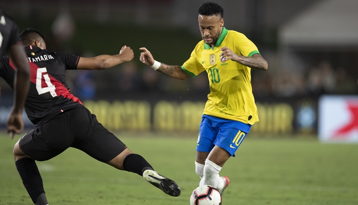 najila trindade Neymar no jogo entre Brasil x Peru, que bombou a audiência da Globo na madrugada (Foto: Lucas Figueiredo/CBF)