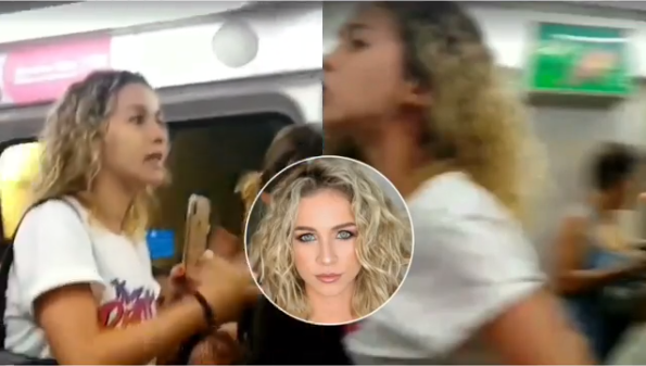 A atriz da TV Globo Larissa Ayres não aguentou calada a presença de um homem no vagão especial para mulheres em pleno horário de pico e expulsou o sujeito de lá (Foto: Reprodução/ Instagram)