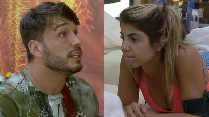 Lucas Viana e Hariany Almeida não estão mais namorando no reality rural da Record TV A Fazenda (Reprodução)