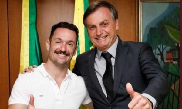 Diego Hypólito se encontra com Bolsonaro (Foto: Reprodução/ Instagram)
