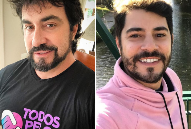 Evaristo Costa e Fábio de Melo se zoam e fãs se divertem (Foto: Reprodução)