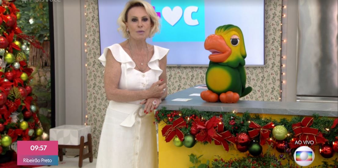 A famosa apresentadora do Mais Você, da Globo, Ana Maria Braga e Louro José (Foto: reprodução/Instagram)