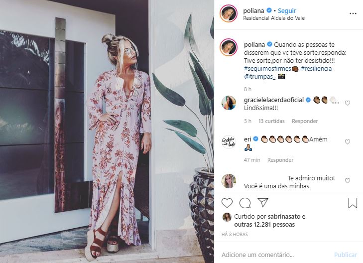 As esposas dos famosos sertanejos, Zezé Di Camargo e Leonardo, Graciele Lacerda surpreendeu ao elogiar Poliana Rocha nas redes sociais (Foto: reprodução/Instagram)