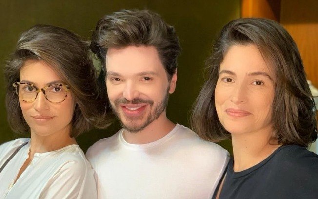 Renata Vasconcellos, Lanza Mazza e Tiago Parente (Foto: Reprodução/Instagram)