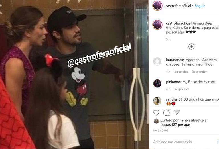 Caio Castro, Grazi Massafera e Sofia (Foto: Reprodução/Instagram)