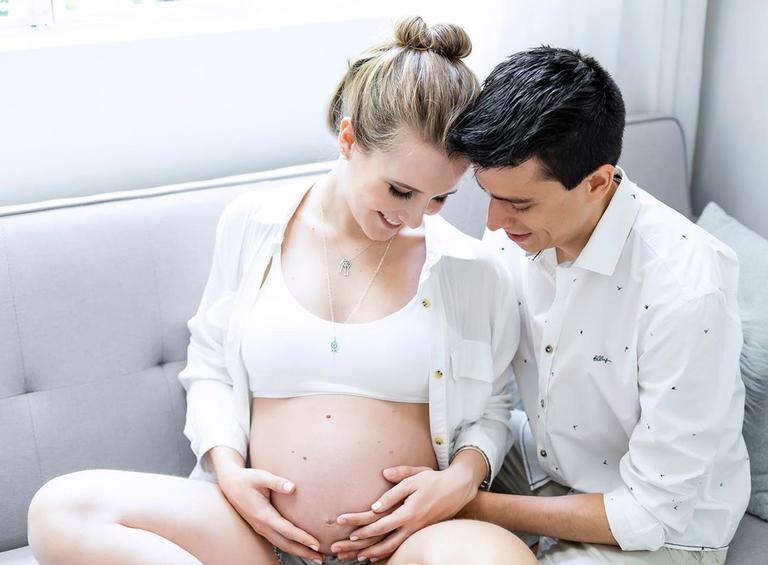 Ex-Chiquititas Marina Belluzzo está grávida do primeiro filho, Theo (Foto: Instagram)