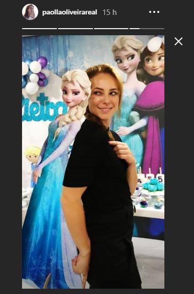 Paolla Oliveira posa ao lado de princesa da Disney e encanta Reprodução/Instagram