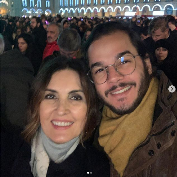 Túlio Gadelha e Fátima no Ano Novo (Foto: Reprodução/ Instagram)