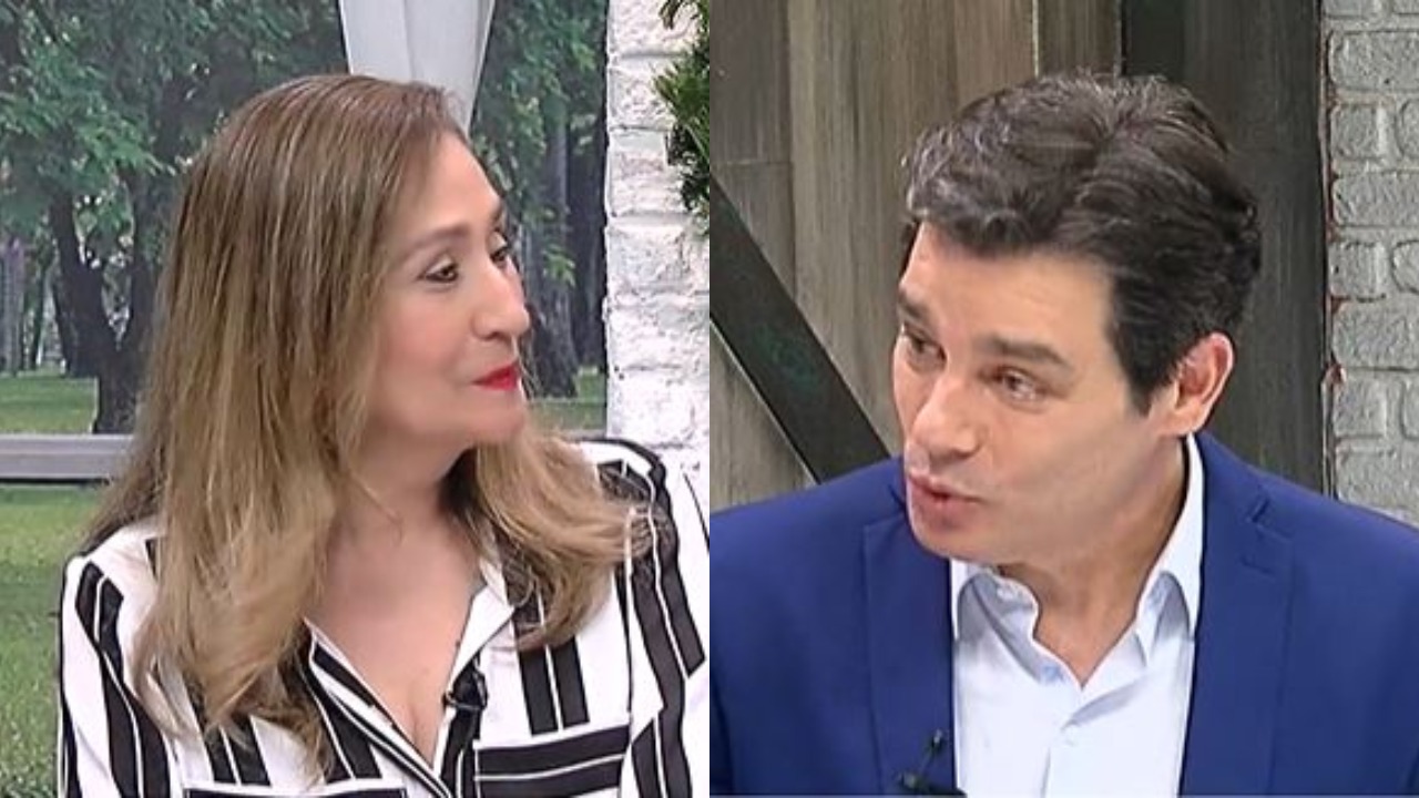 Sonia Abrão e Celso Portiolli no programa A Tarde é Sua (Foto: Reprodução/RedeTV!/Montagem TV Foco)
